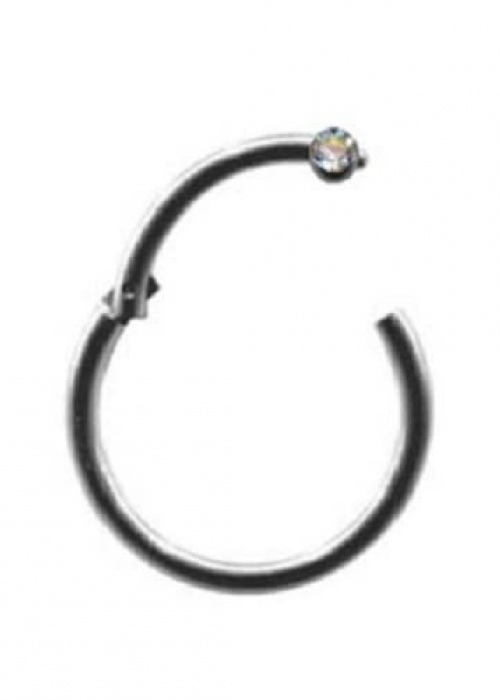 Clicker Titan Silber Kristall Weiss