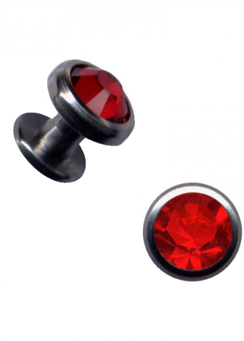 Skin Diver Dermal Anchor Titanium Crystal Red