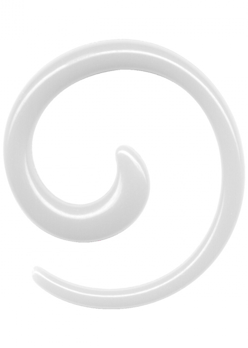 Dehnungsspirale Acryl Weiss