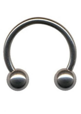 Hufeisen Ring Chirurgenstahl CBR Silbern 