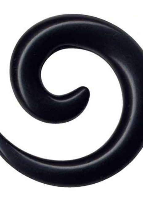 Dehnungsspirale Acryl Schwarz