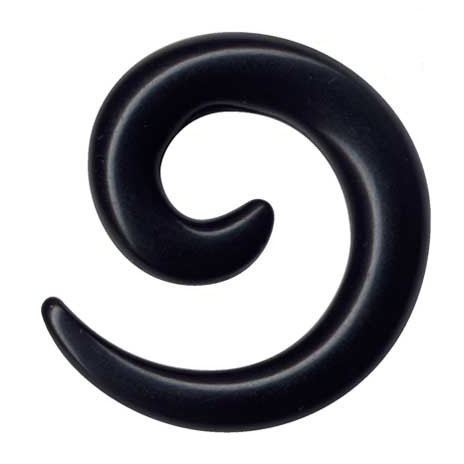 Dehnungsspirale Acryl Schwarz