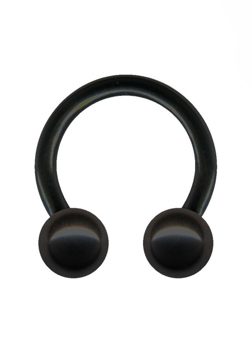 Horse Shoe Circular Barbell RIng CBR Black