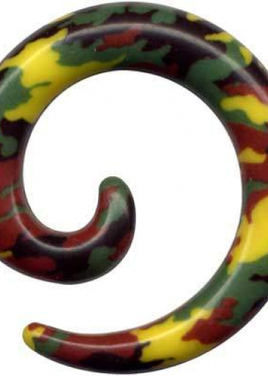 Dehnungsspirale Acryl Armee Camouflage