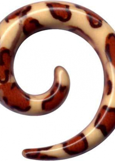 Dehnungsspirale Acryl Leopard