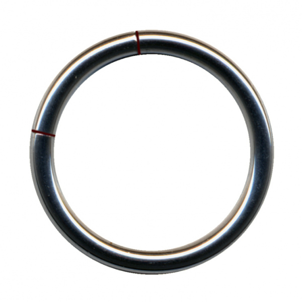 Segmentring Titan Piercing Ring Silber