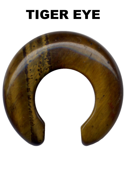 Dehnungssichel Naturstein Tigerauge Braun 6mm