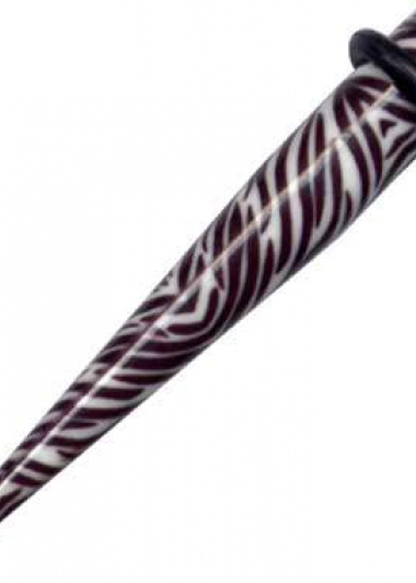 Dehnungsstab Acryl Zebra Schwarz Weiss