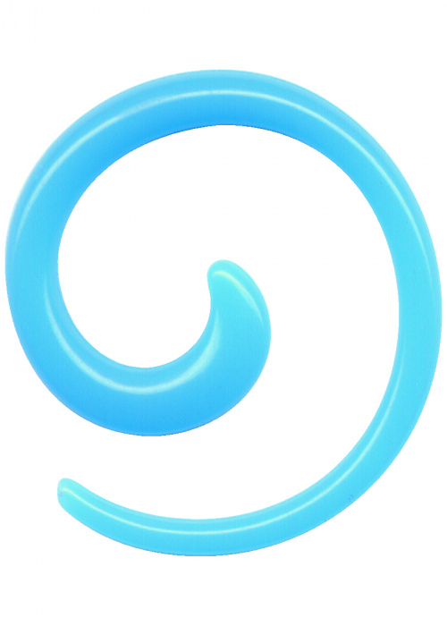 Dehnungsspirale Acryl Blau Hellblau
