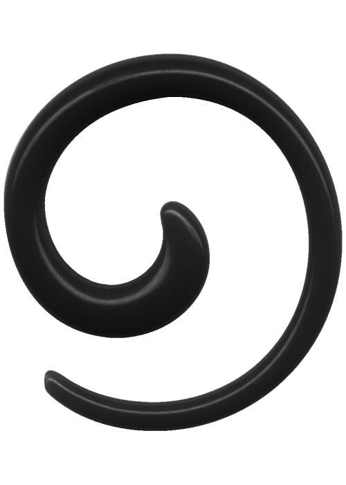 Dehnungsspirale Acryl Schwarz